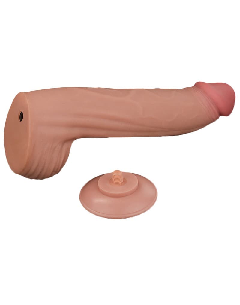 LoveToy - Sliding Skin Dildo 31 cm - Nude 7
