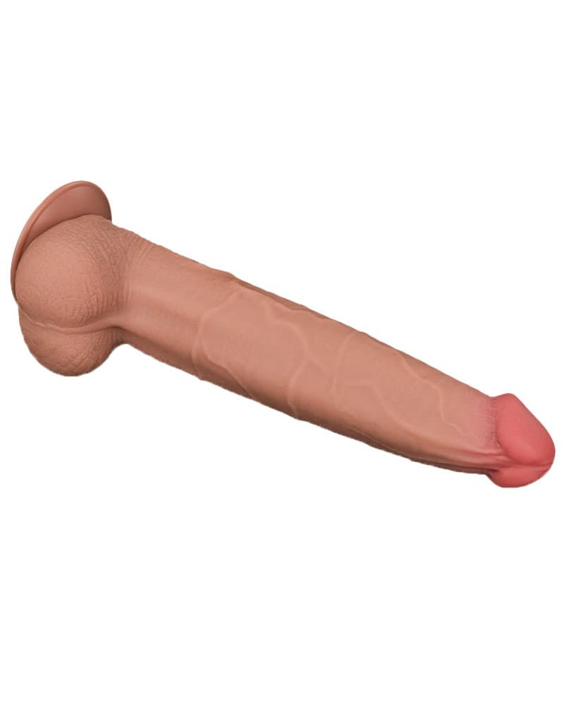 LoveToy - Sliding Skin Dildo 34 cm - Nude 6