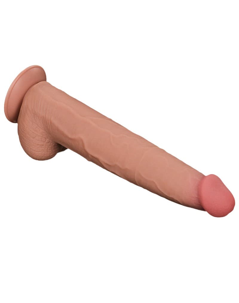 LoveToy - Sliding Skin Dildo 34 cm - Nude 5