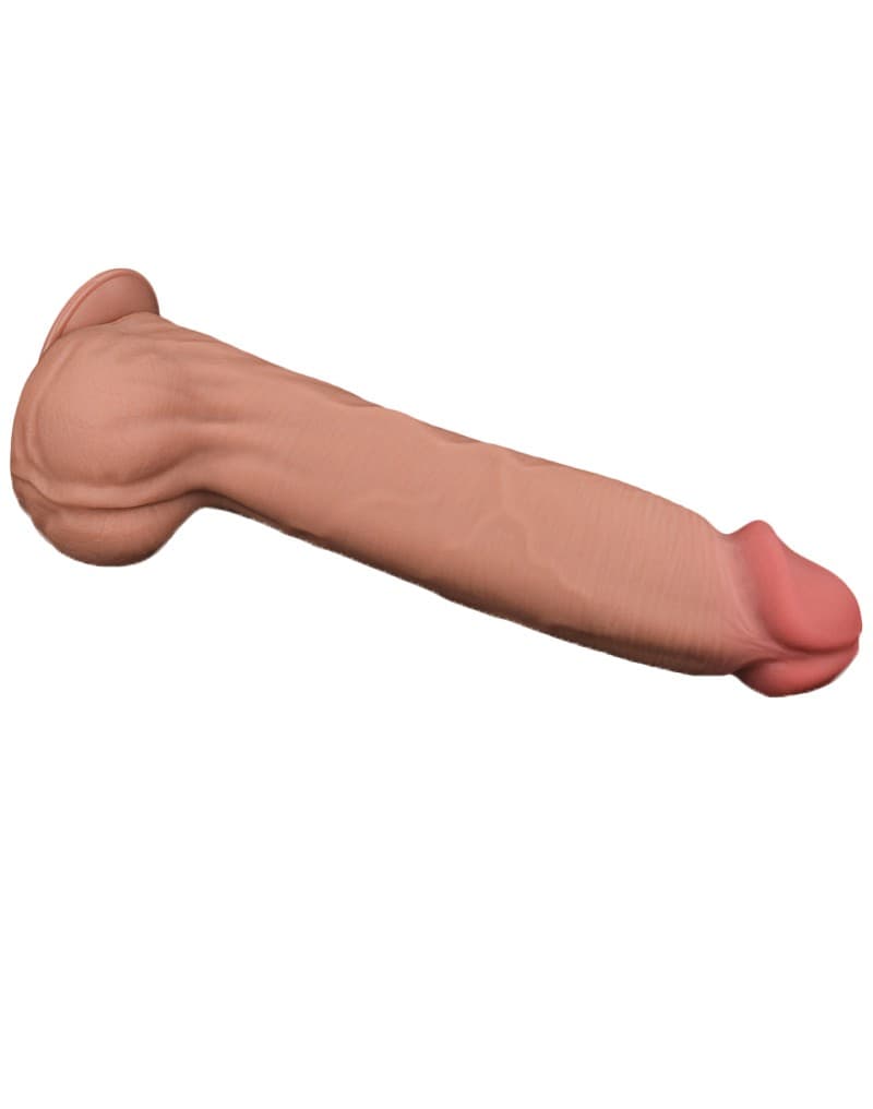 LoveToy - Sliding Skin Dildo 36 cm - Nude 7
