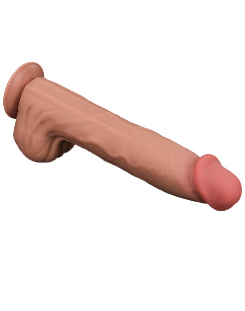 LoveToy - Sliding Skin Dildo 36 cm - Nude 6