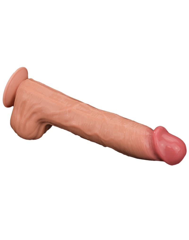 LoveToy - Sliding Skin Dildo 36 cm - Nude 5
