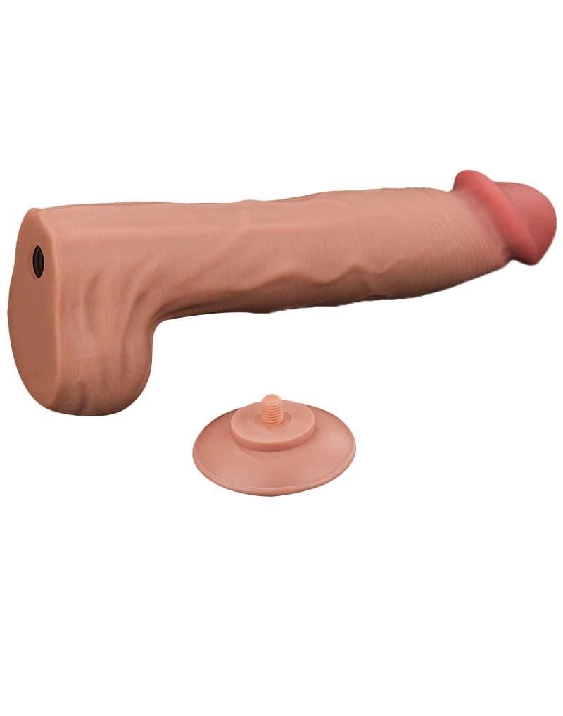 LoveToy - Sliding Skin Dildo 36 cm - Nude 8