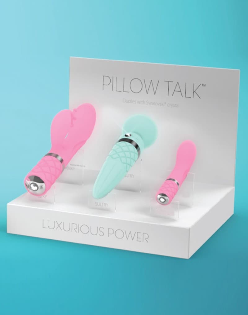 Pillow Talk - Display met Testers 1