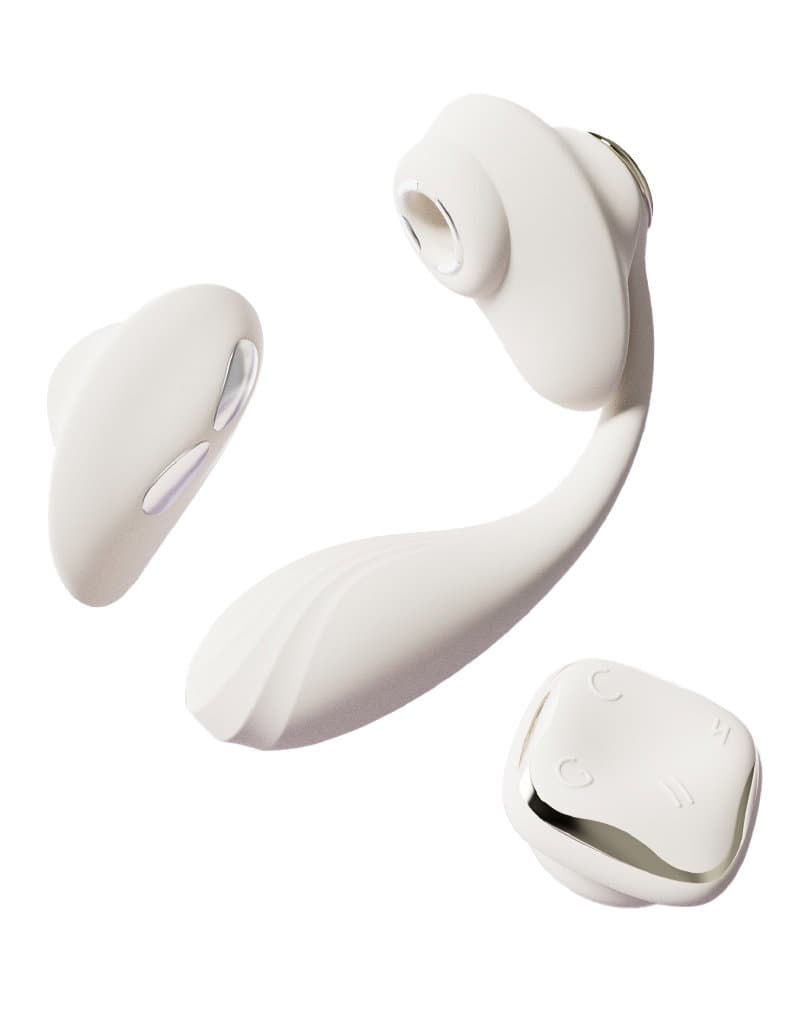 ZALO - Deya - Draagbare vibrator – Ivoorwit