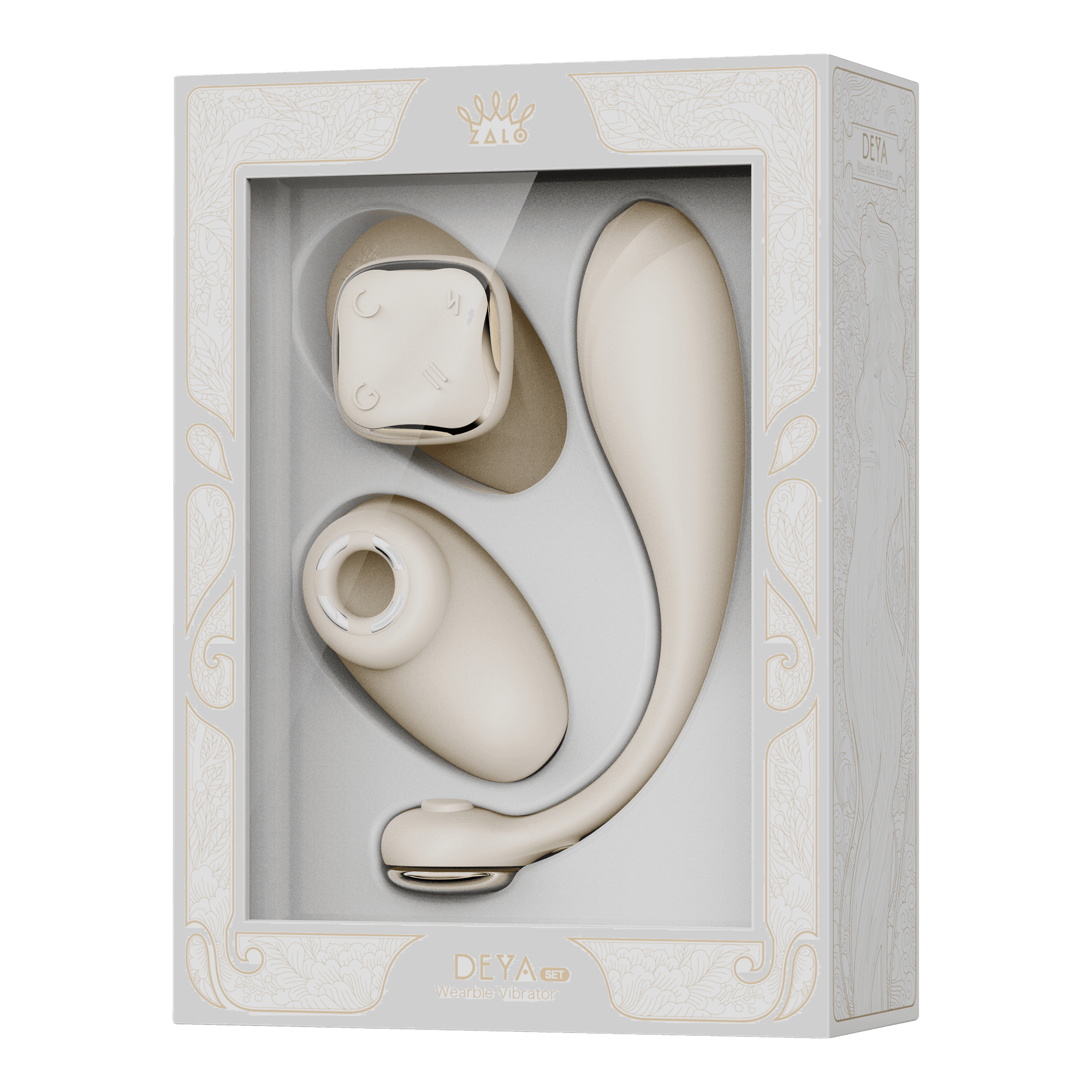 ZALO - Deya - Draagbare vibrator – Ivoorwit 2