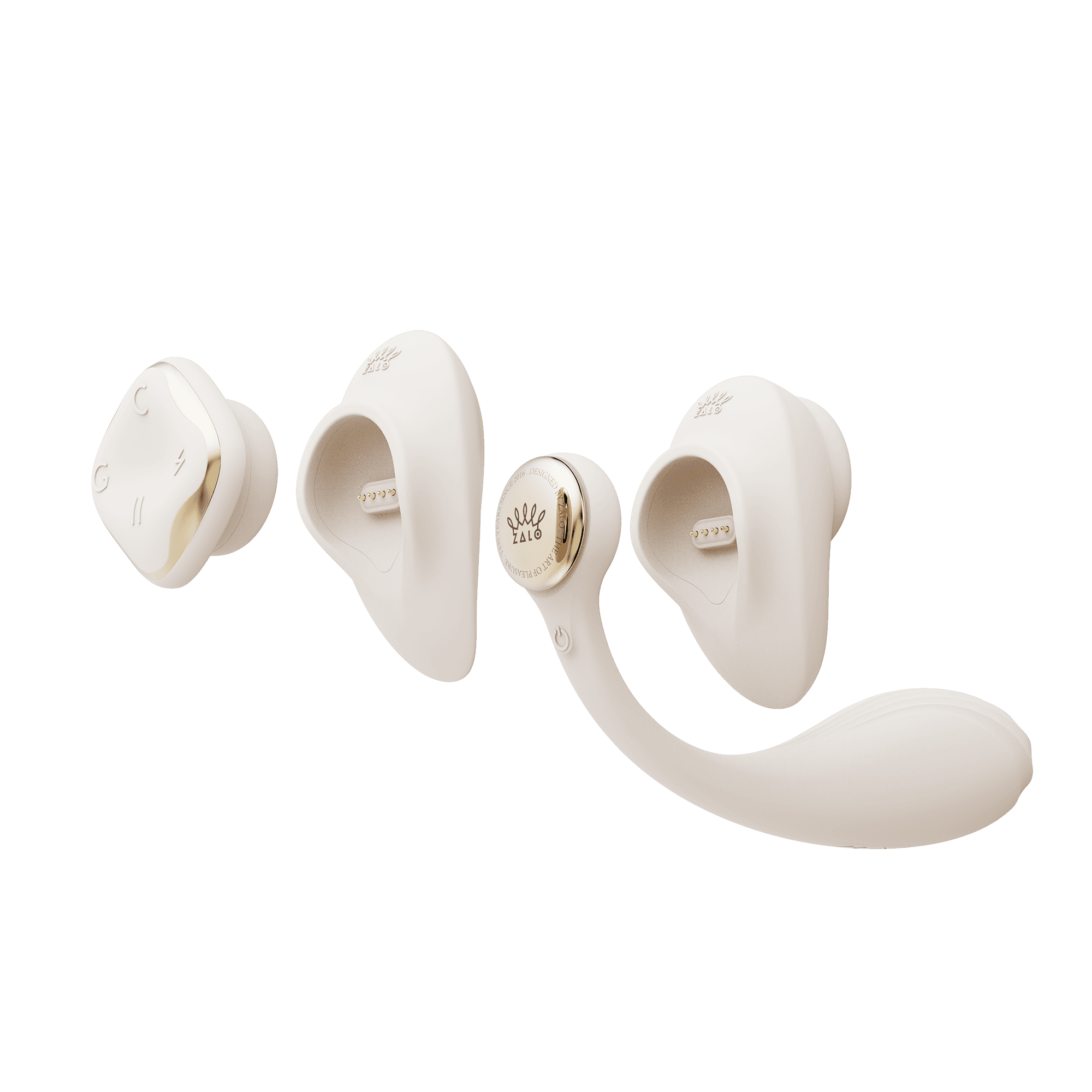 ZALO - Deya - Draagbare vibrator – Ivoorwit 3