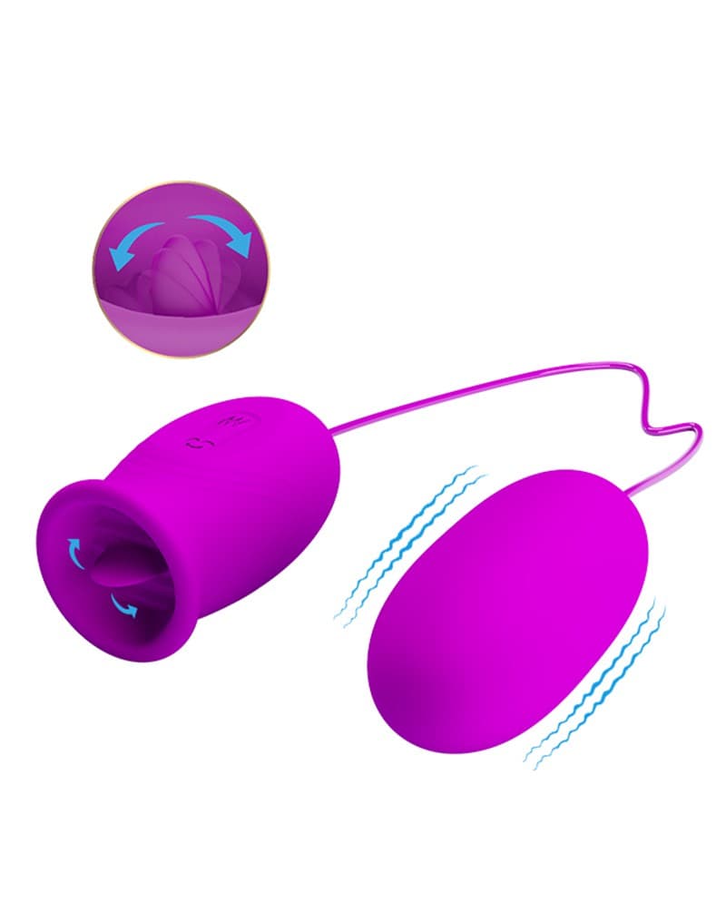 Pretty Love - Daisy 2 in 1 Clit Licker and Vibrating Egg 2