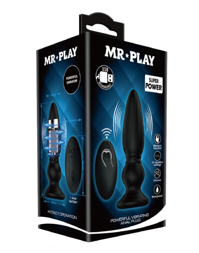 Mr. Play - Vibrerende Anaal Plug (art. 5017) 6