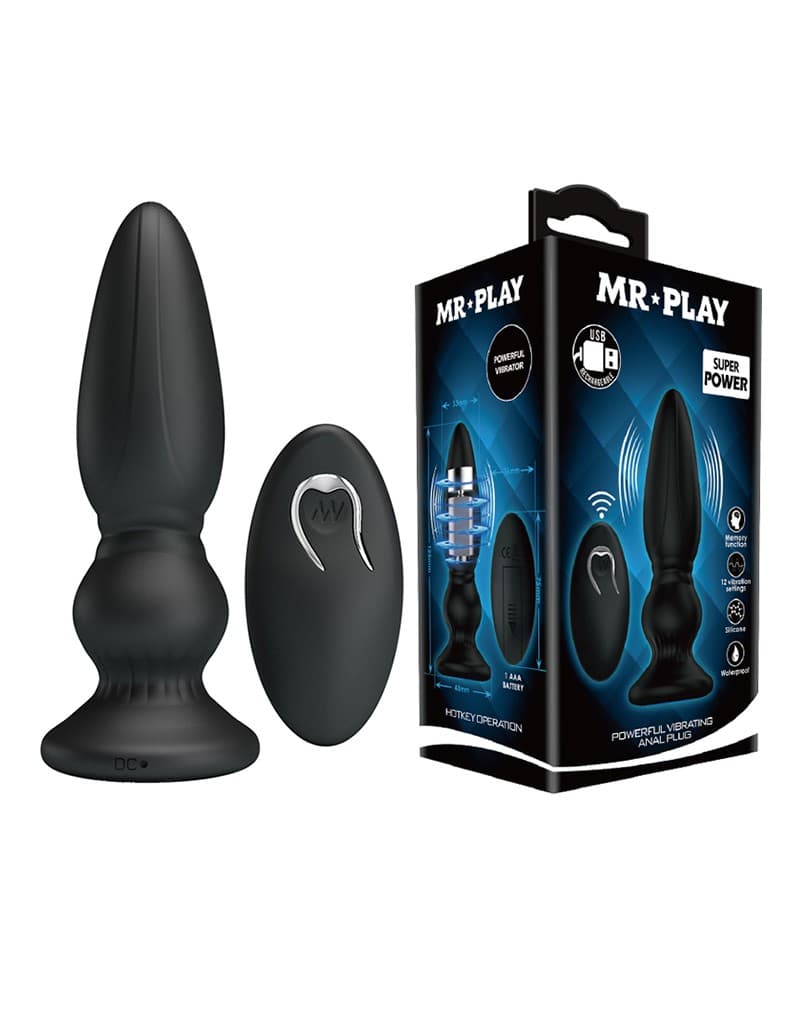Mr. Play - Vibrerende Anaal Plug (art. 5017)
