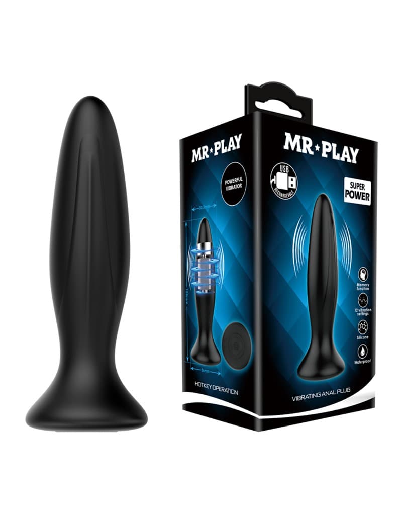 Mr. Play - Vibrerende Anaal Plug (art. 5019)
