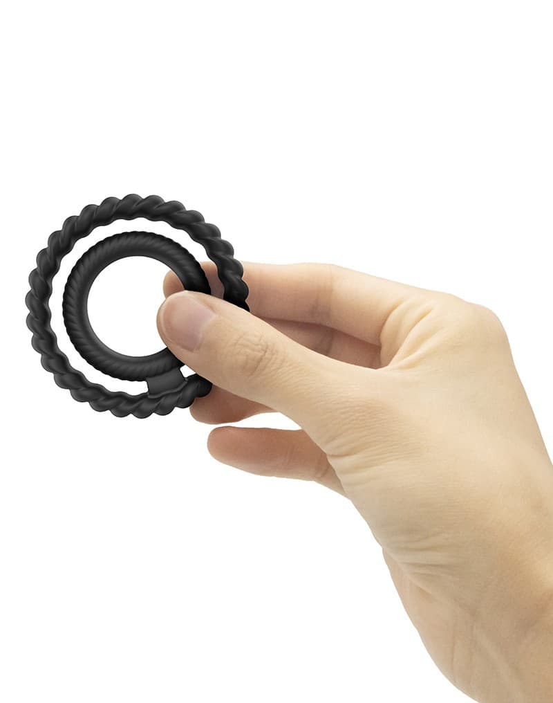 Dorcel - Dual Ring - Cock Ring - Zwart - 6072547 5