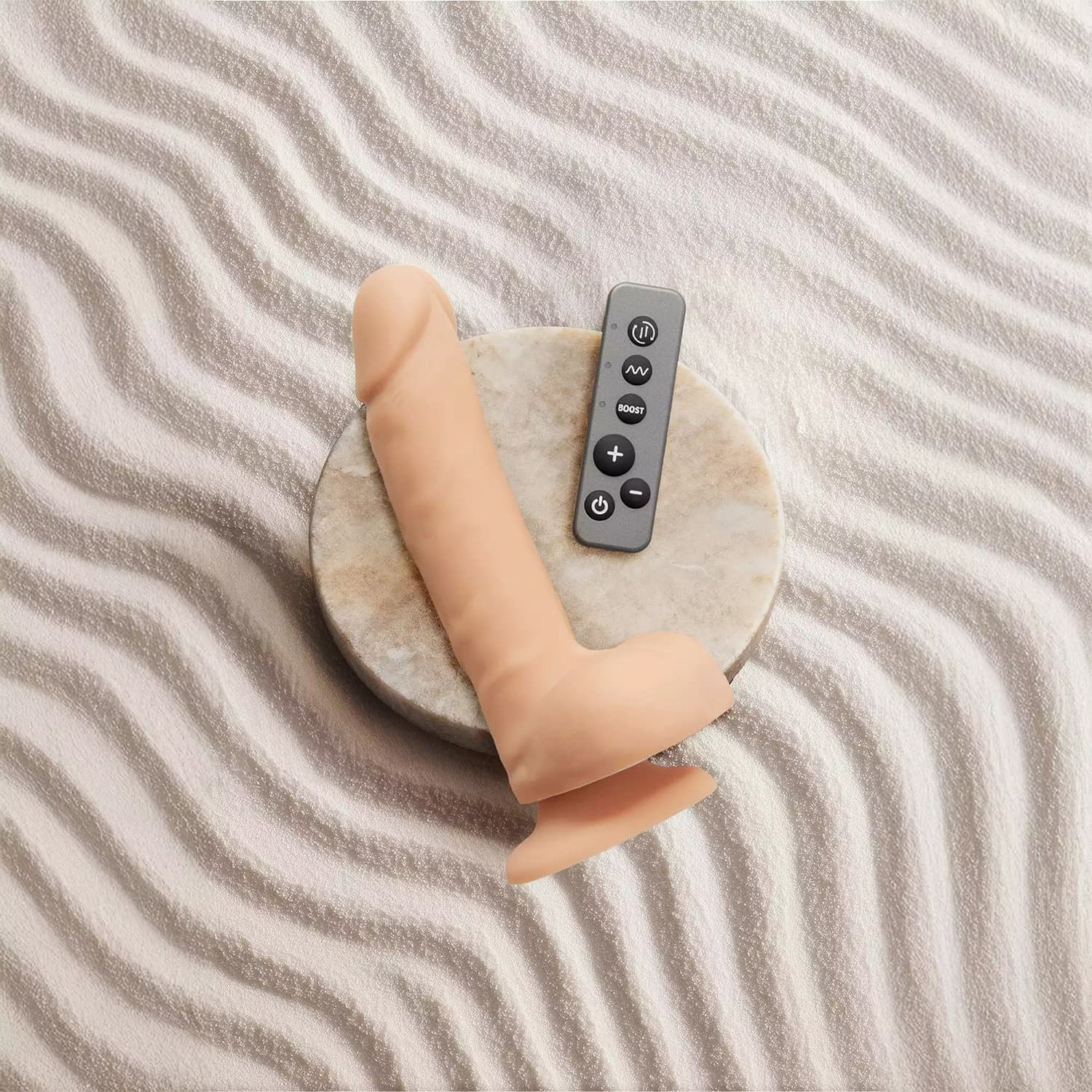 Strap-On-Me - Roterende & vibrerende realistische dildo - maat L - Nude 5