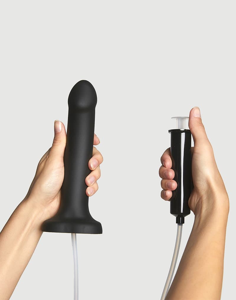 Strap-On-Me - Squirting Cum Dildo Realistic - Maat L - Zwart 1