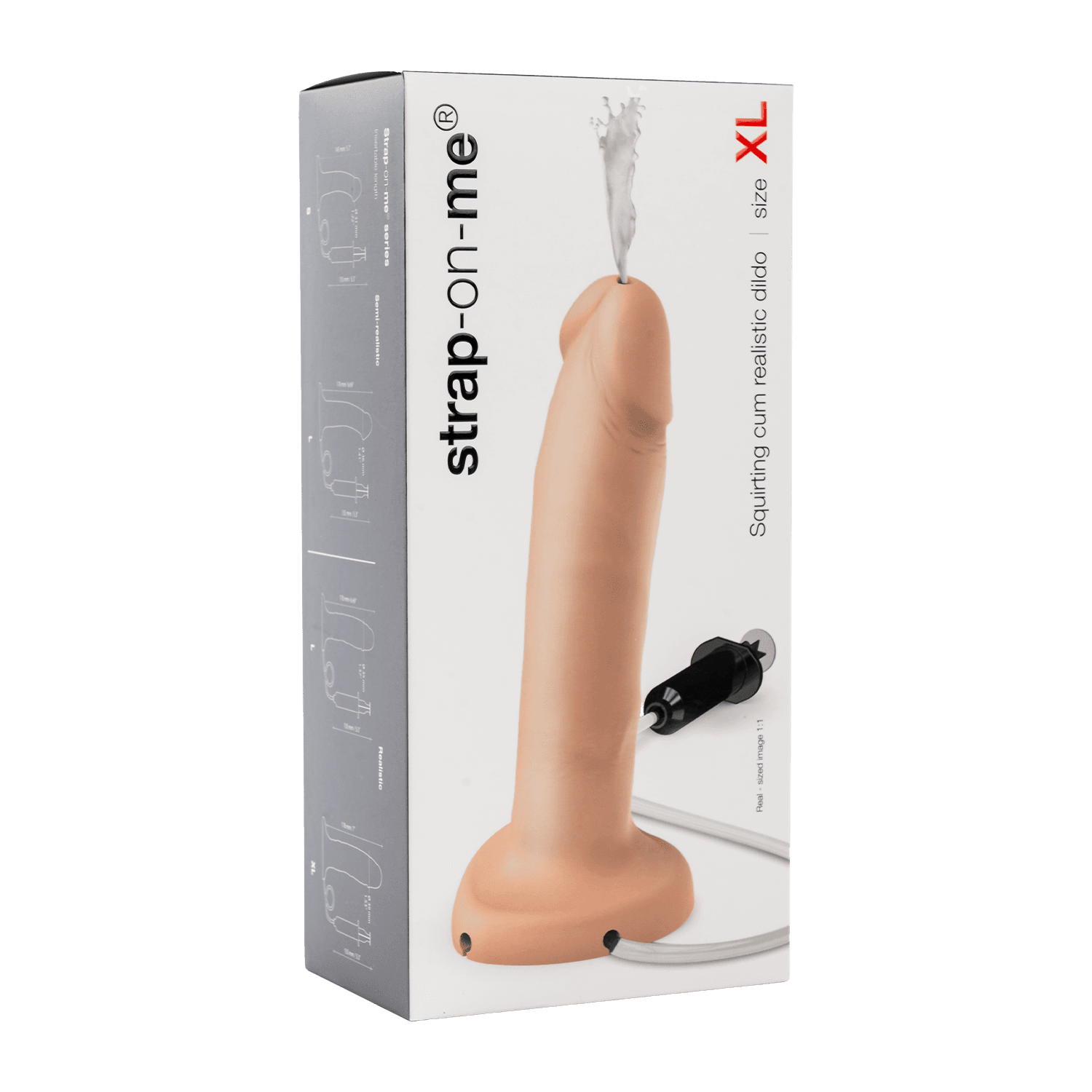 Strap-On-Me - Squirting Cum Dildo Realistic - Maat XL - Nude 7