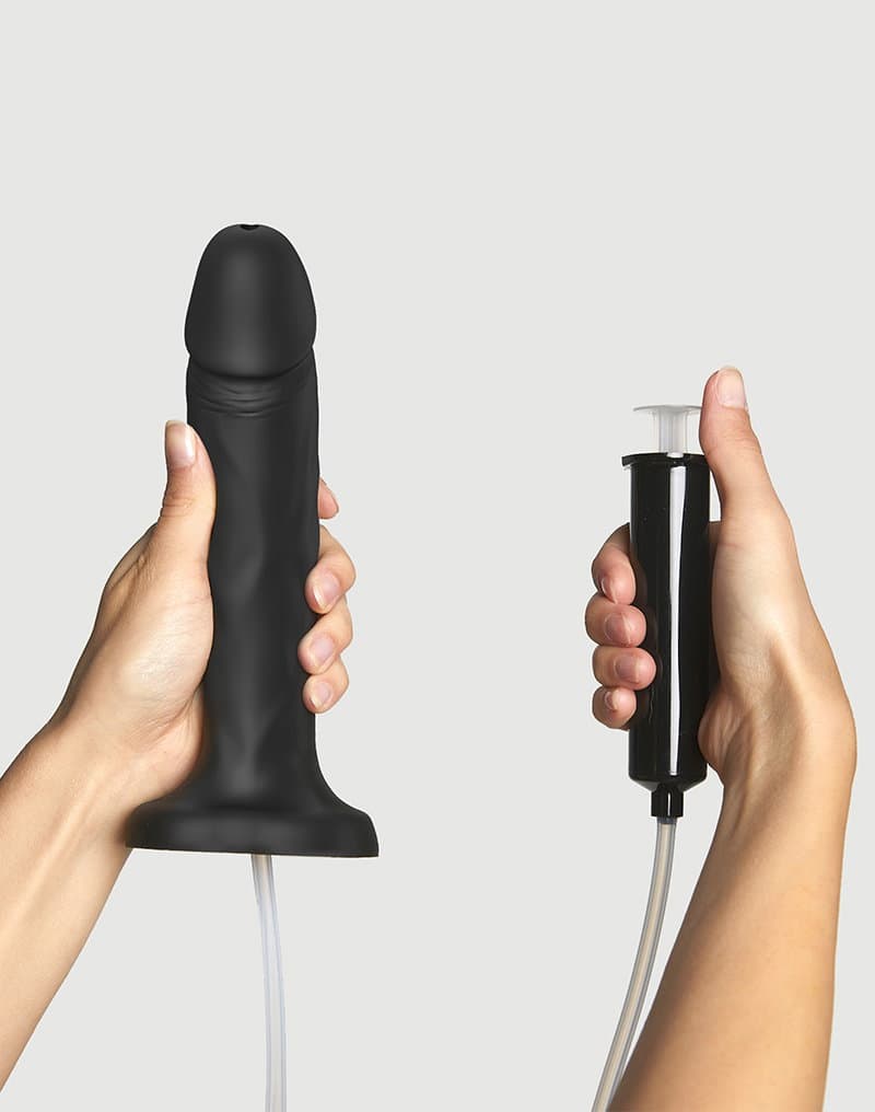 Strap-On-Me - Squirting Cum Dildo Realistic - Size XL - Black