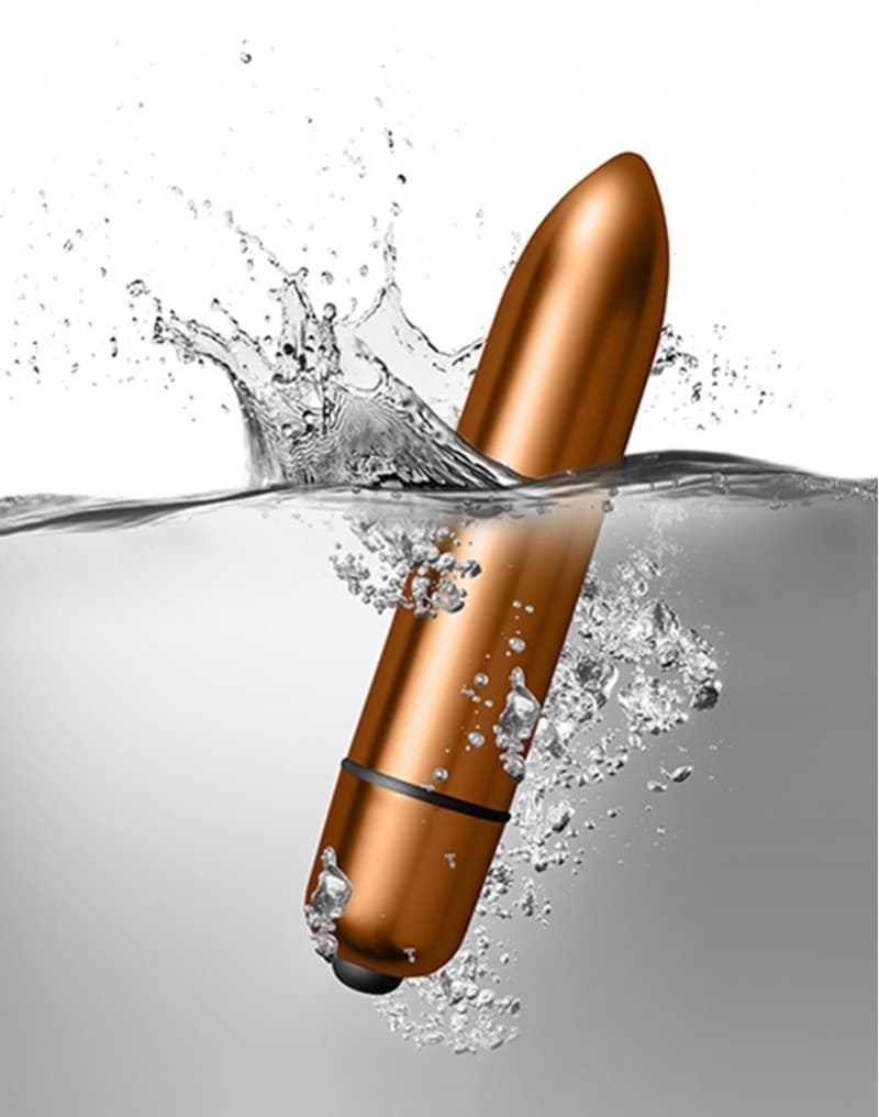Rocks-Off - Dark Desires Kit - Bullet Vibrator met sleeves - Zwart / Goud 6