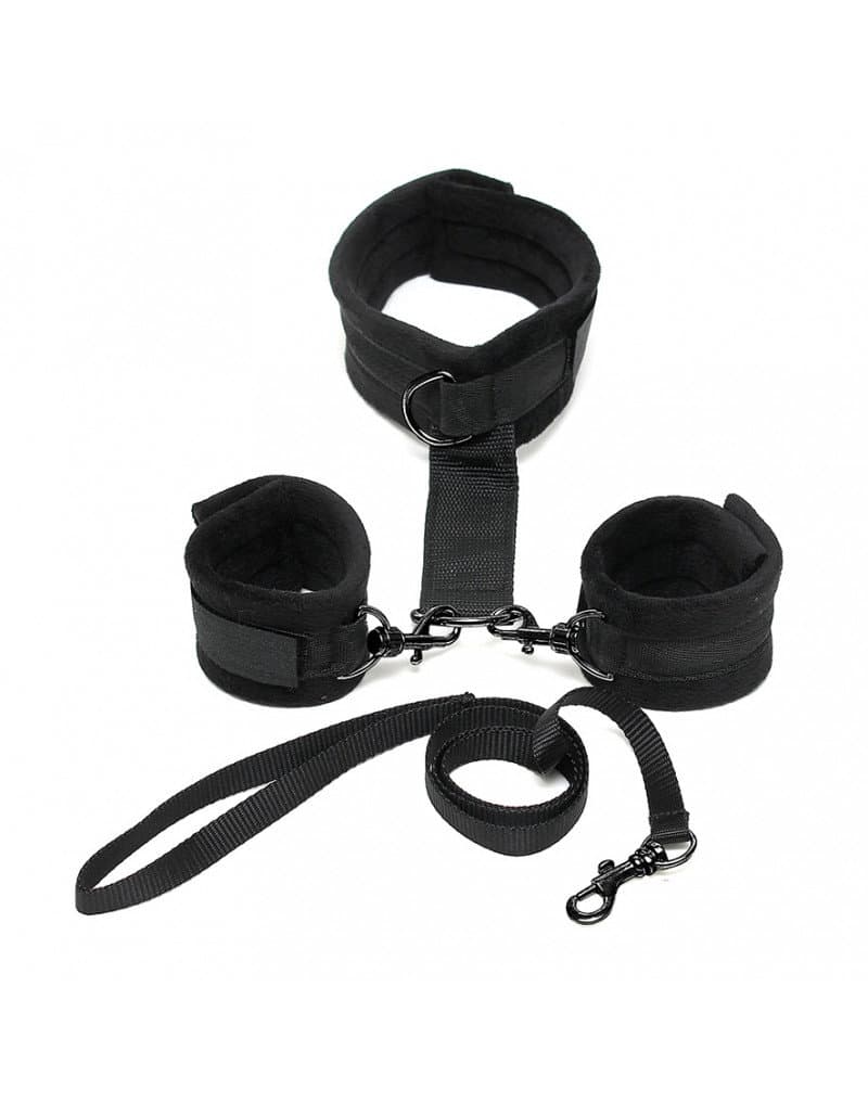 Rimba - Soft Bondage halsband met handboeien (art. 7030) 5