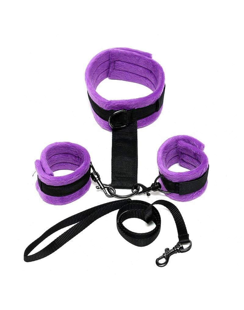 Rimba - Soft Bondage halsband met handboeien (art. 7031) 5