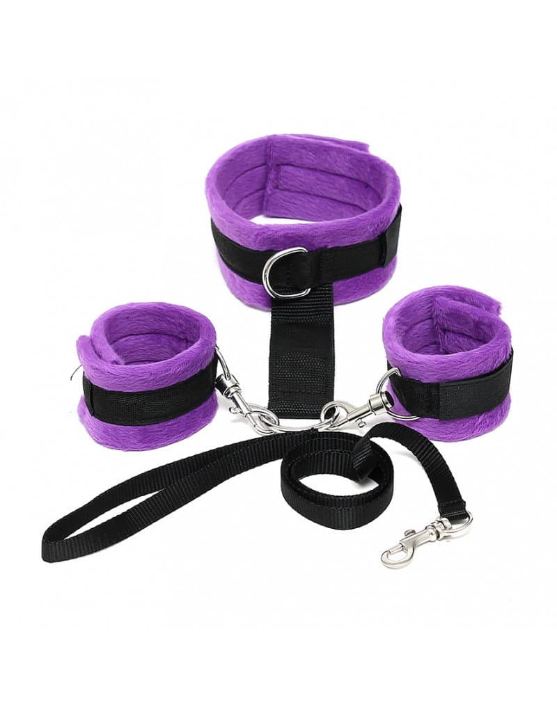 Rimba - Soft Bondage halsband met handboeien (art. 7031) 1