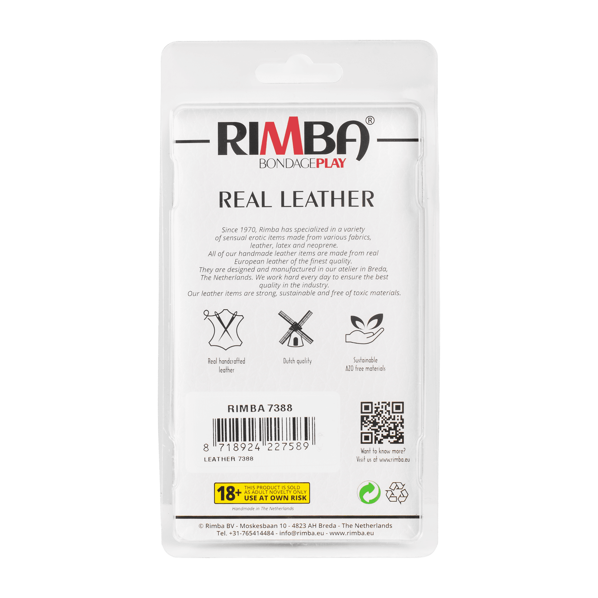 Rimba - Lederen cockring, gewicht ongeveer 130 gram. 6