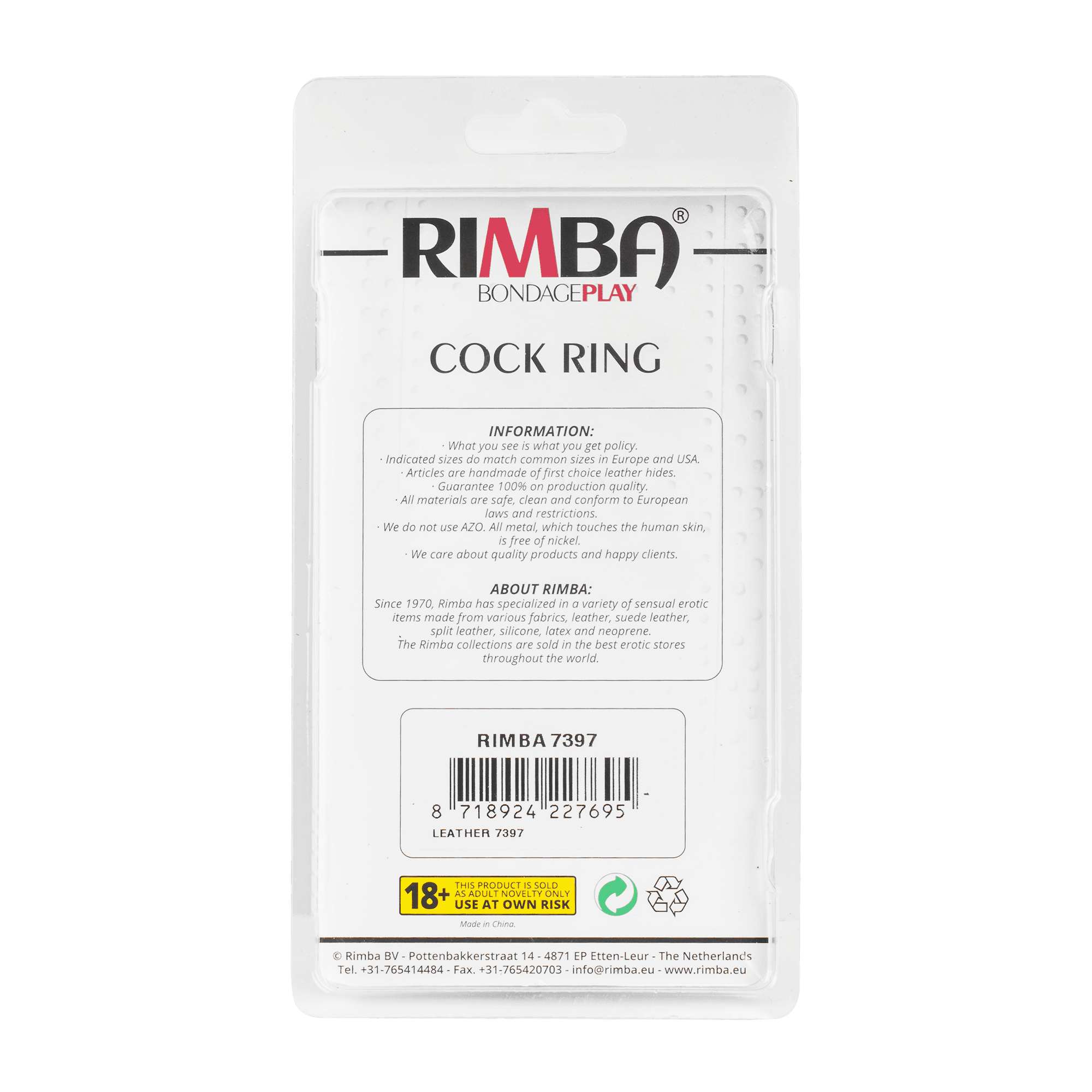 Rimba - Penis band met studs naar binnen 7