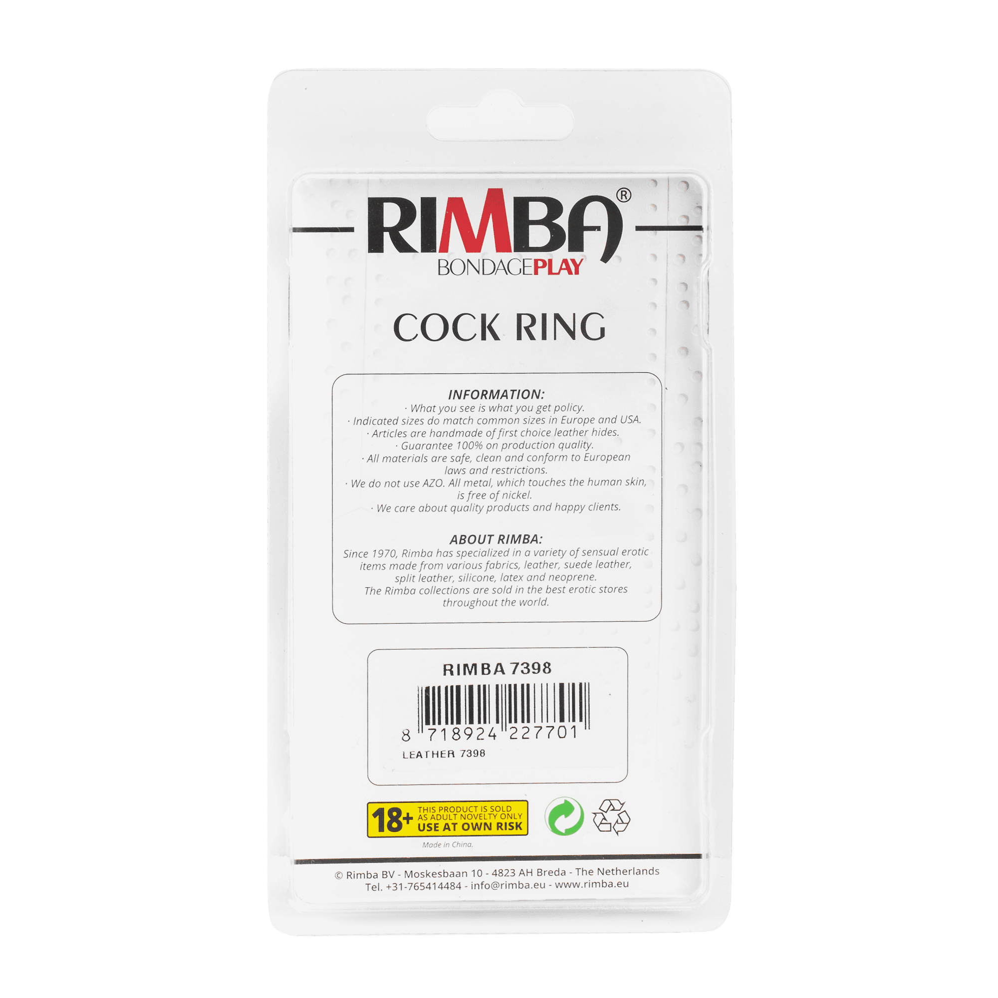 Rimba - Penis band versierd met studs (art. 7398) 6