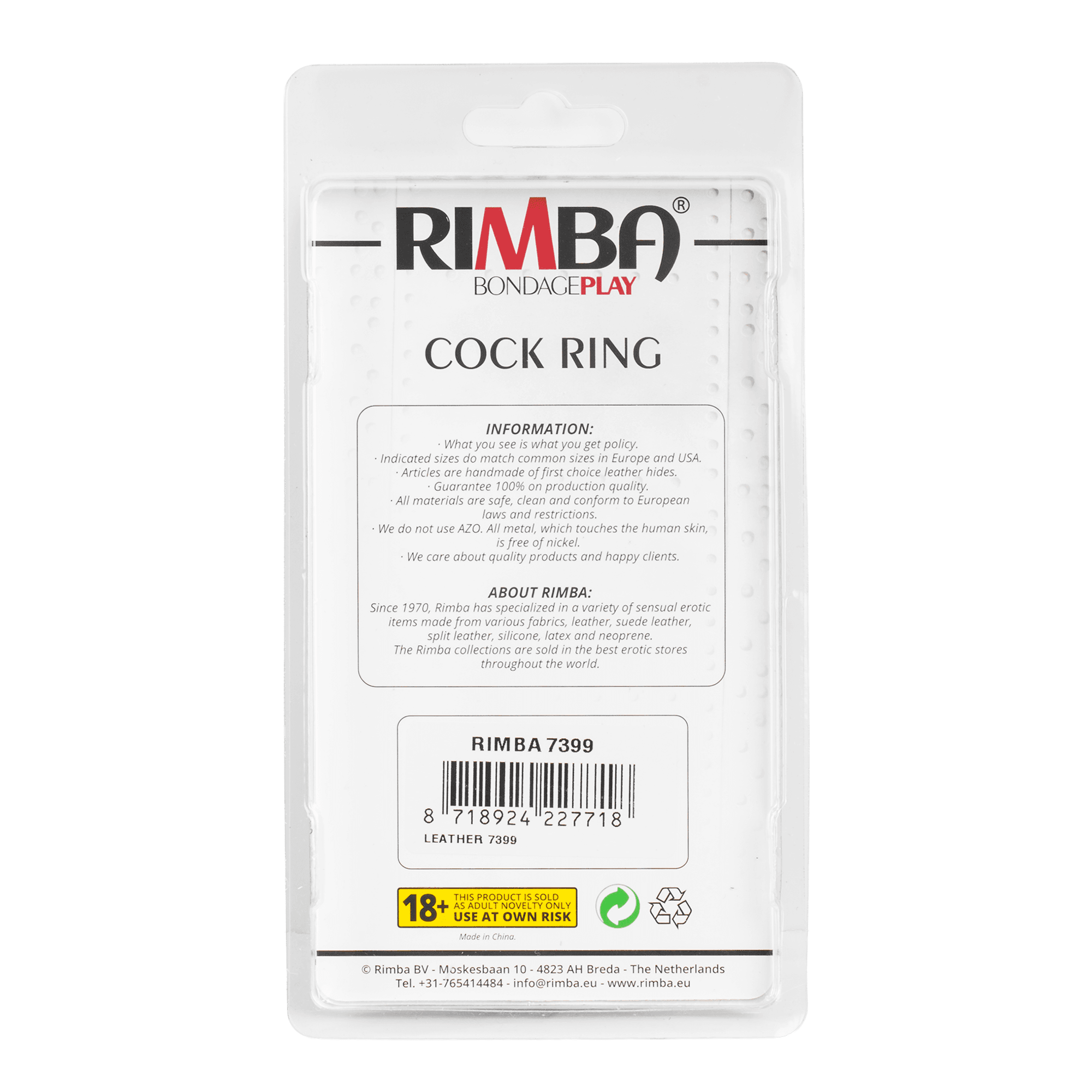 Rimba - Penis band versierd met studs (art. 7399) 4