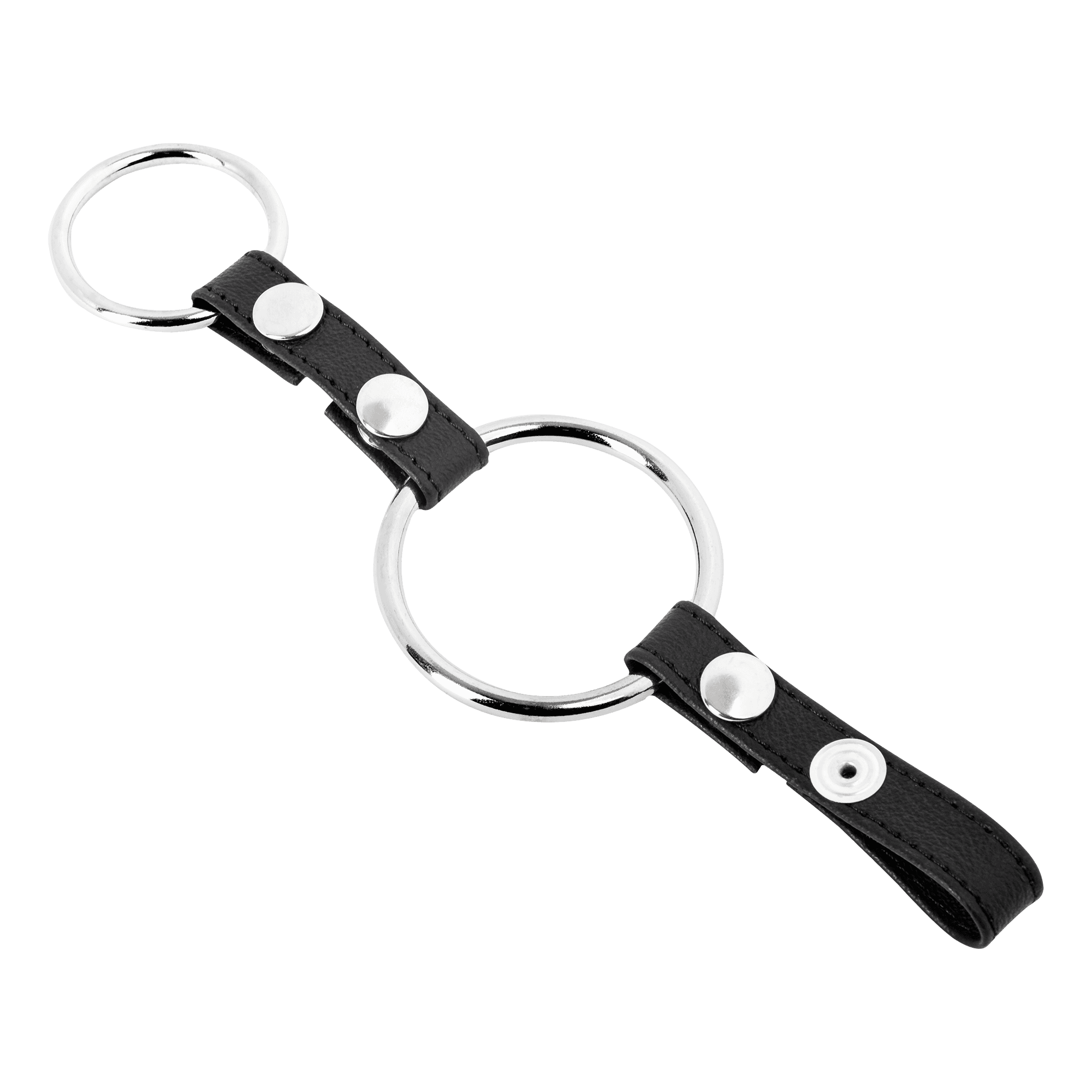 Rimba - Penisartikel met metalen ringen en balzak splitser 3
