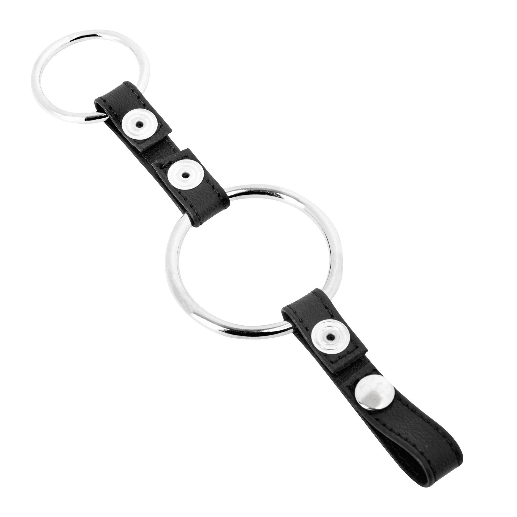 Rimba - Penisartikel met metalen ringen en balzak splitser 4