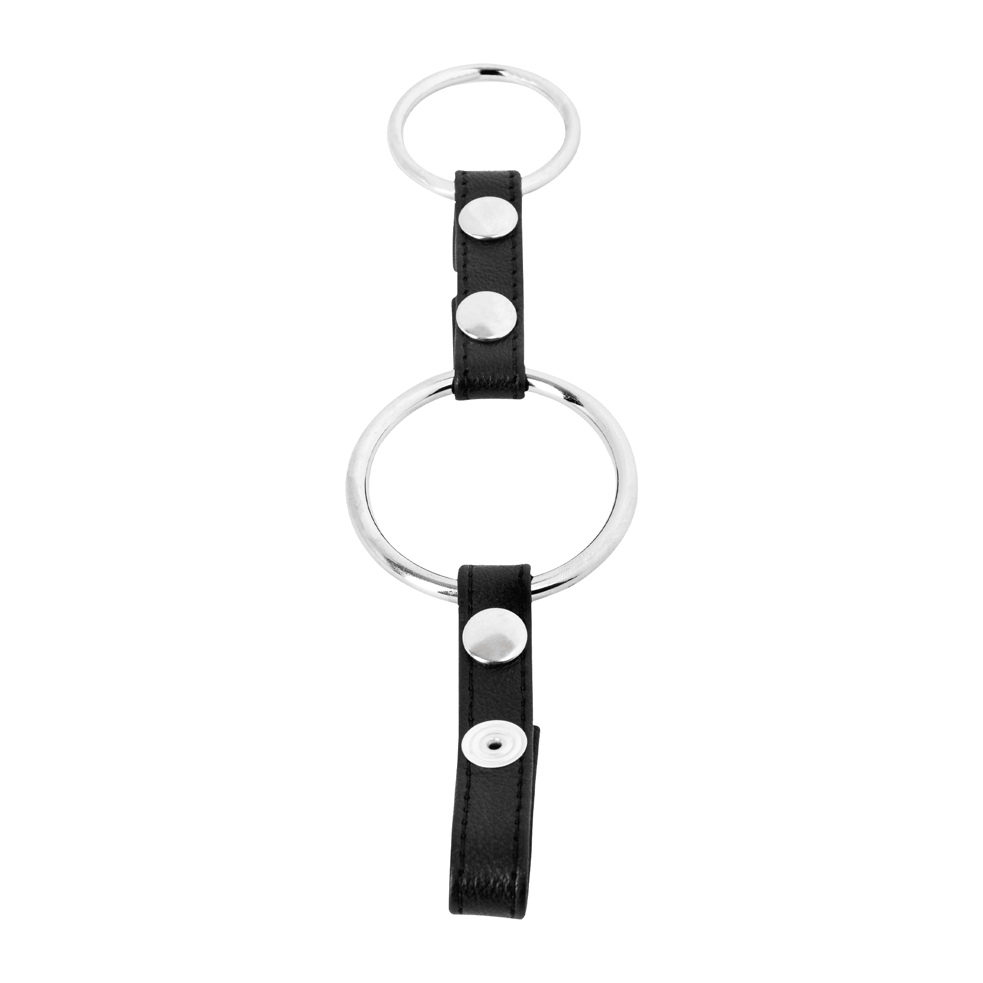 Rimba - Penisartikel met metalen ringen en balzak splitser 7