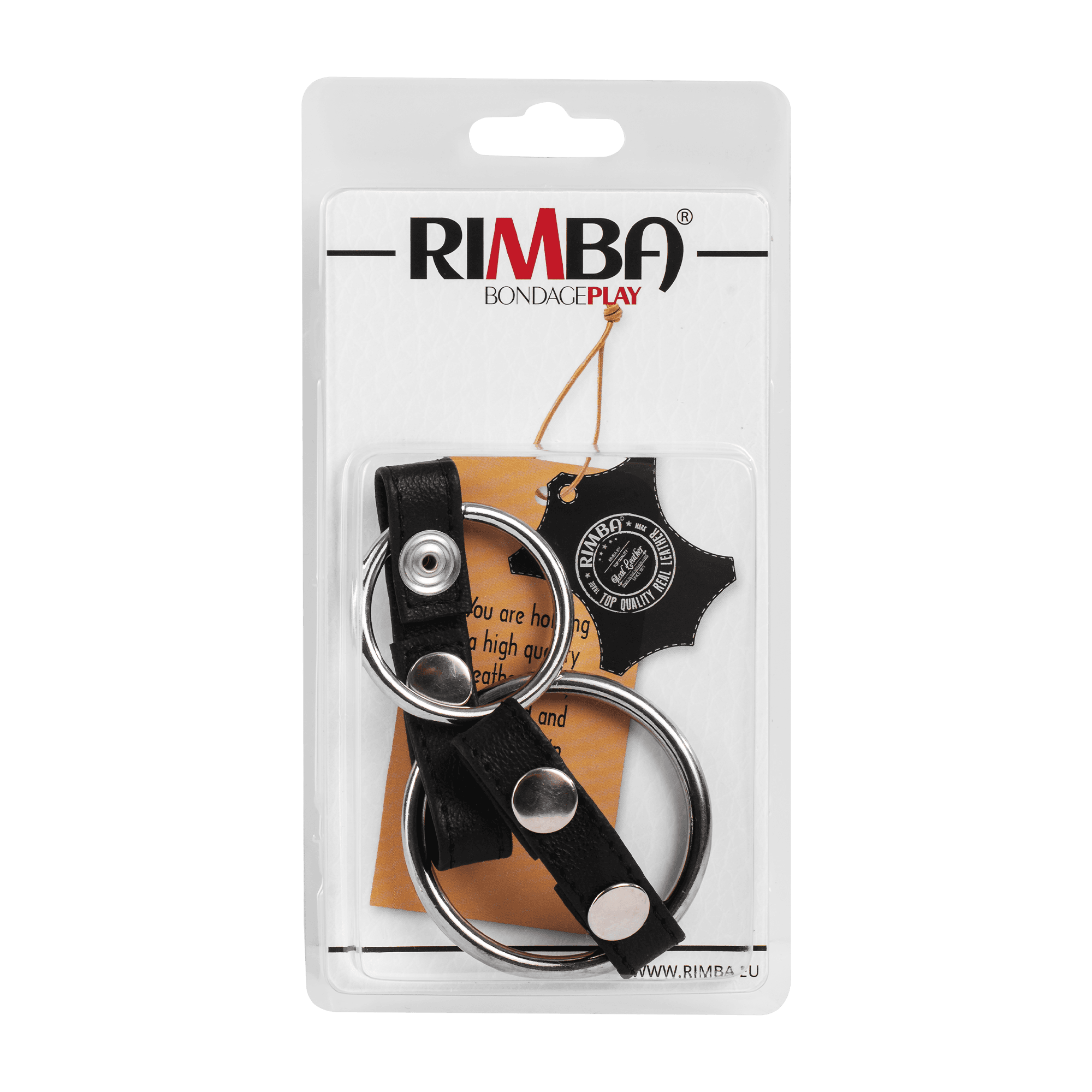 Rimba - Penisartikel met metalen ringen en balzak splitser 5