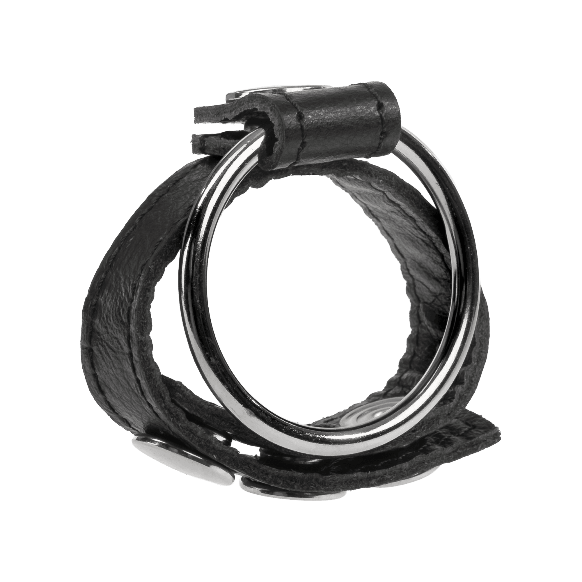 Rimba - cockring met verwisselbare ring van 40 mm en balzak riem 2