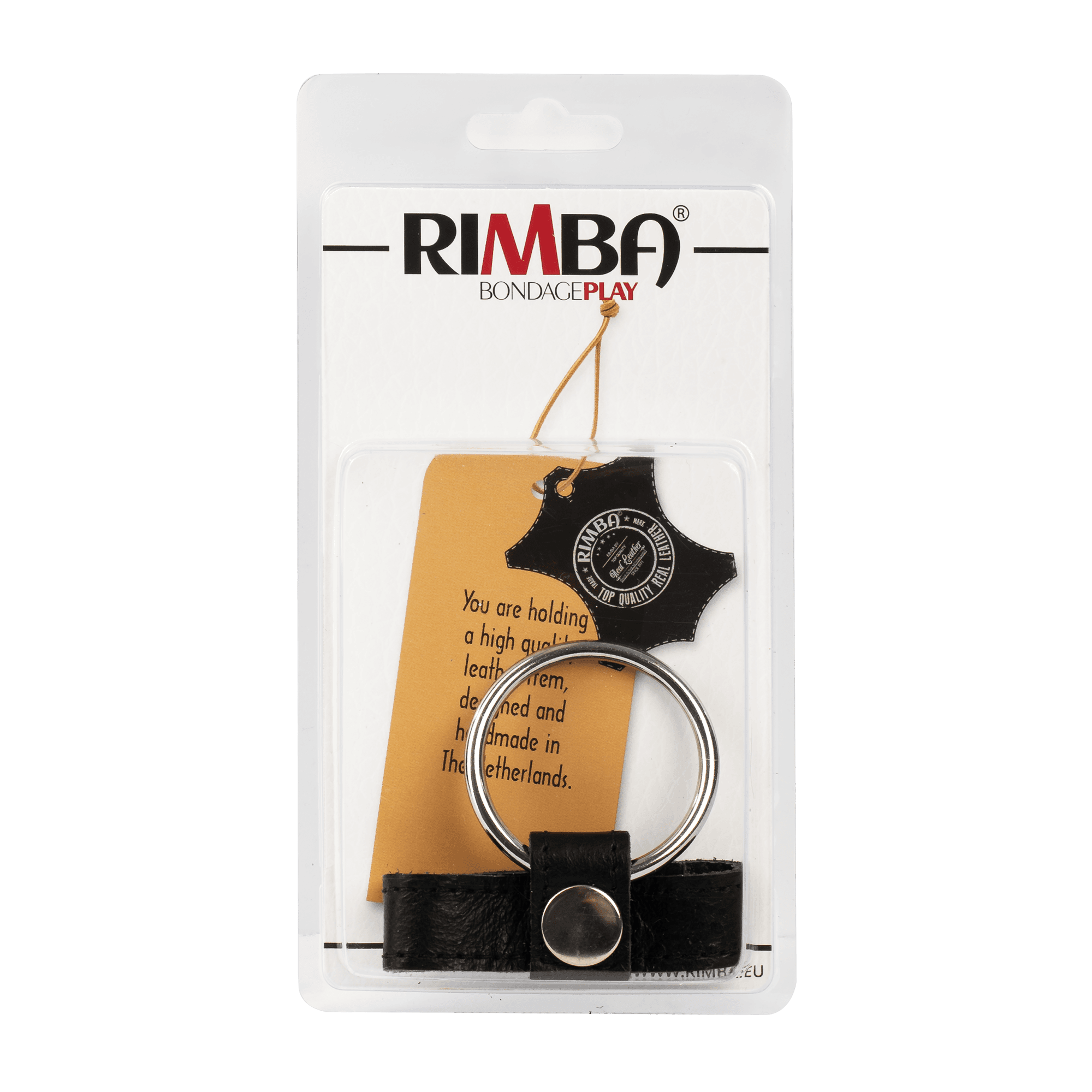 Rimba - cockring met verwisselbare ring van 40 mm en balzak riem 7