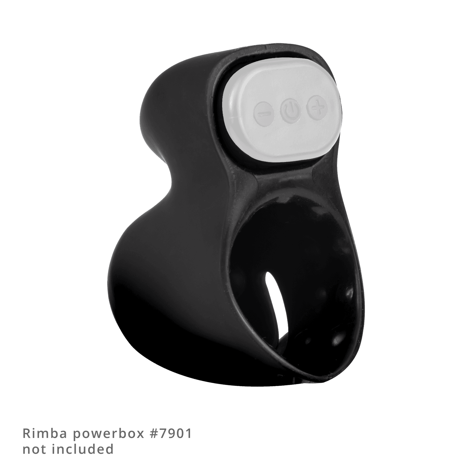 Rimba Electro Play - E-Stim Penis Head - Bi-Polar - Zwart 8