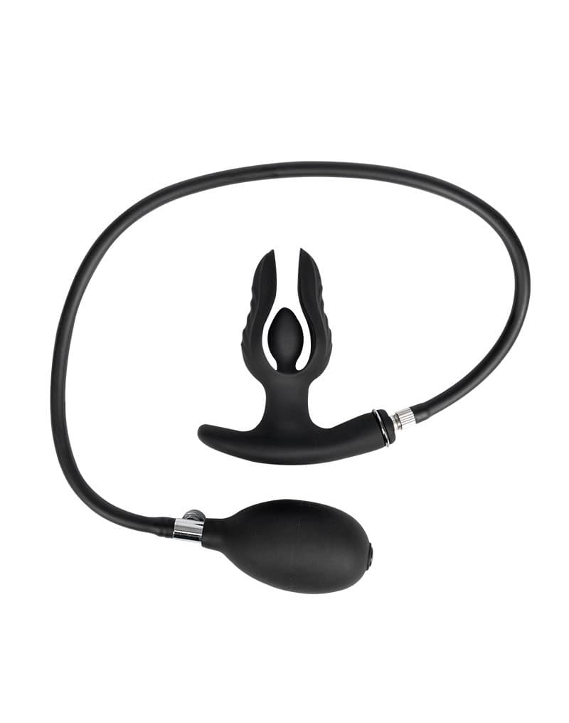 Rimba Electro Play - E-Stim Anale Plug met Pomp - Bipolair - Zwart