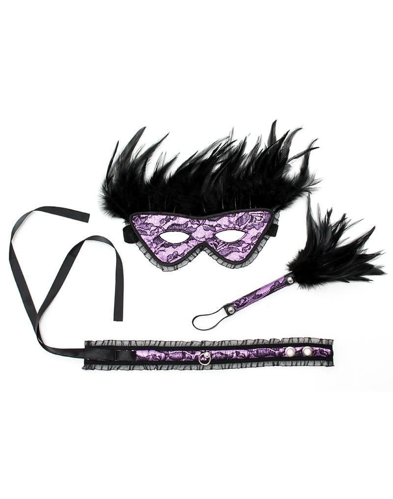 Rimba - Satin look domina set 3