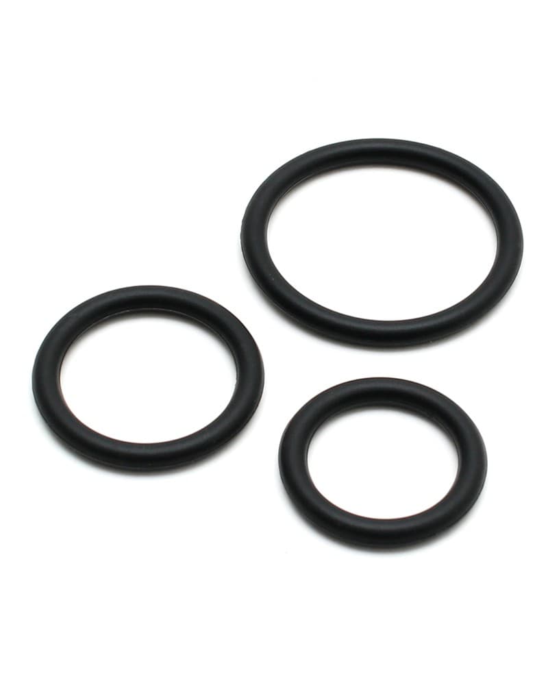 Rimba - Flexibele siliconen cockring-set (3 stuks)