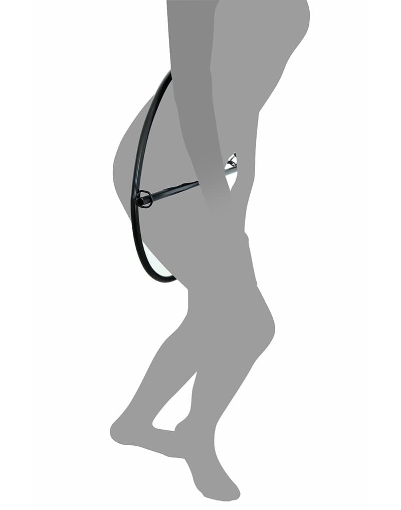Rimba Restraint Ring met leren boeien en hangslot 4