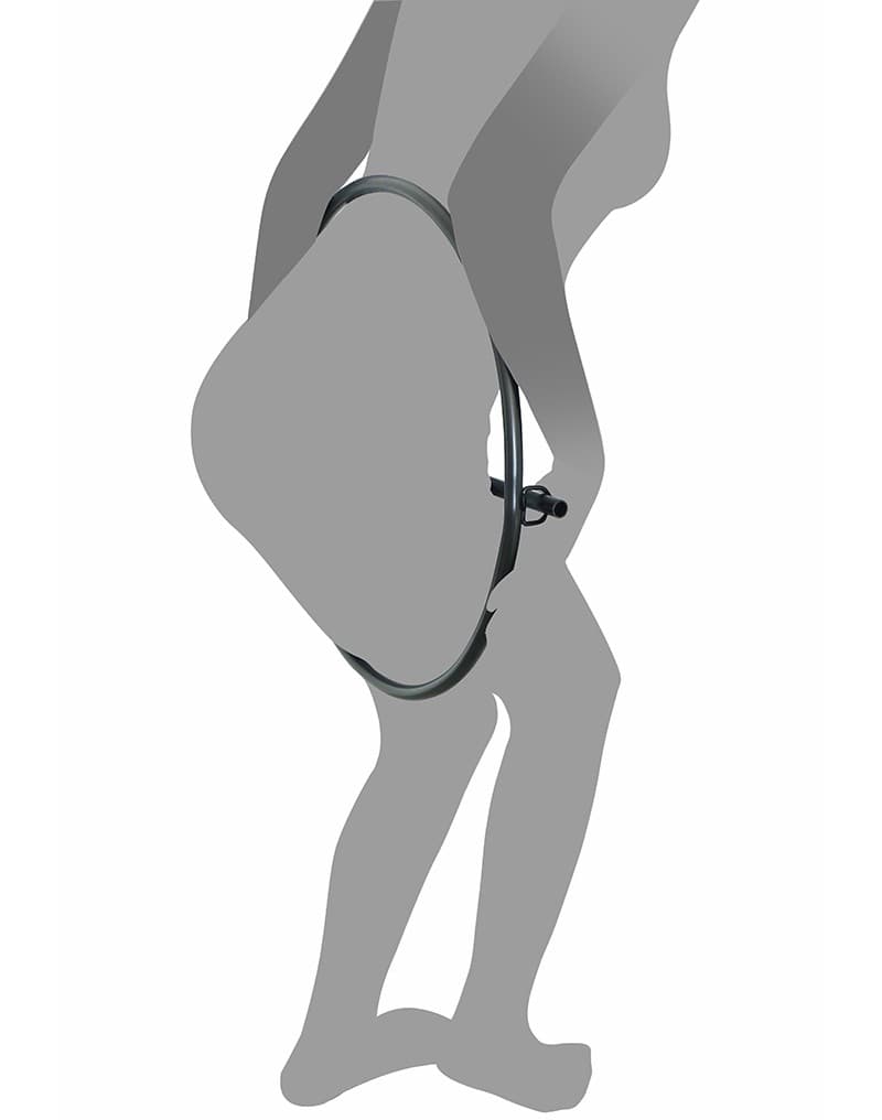 Rimba Restraint Ring met leren boeien en hangslot 5