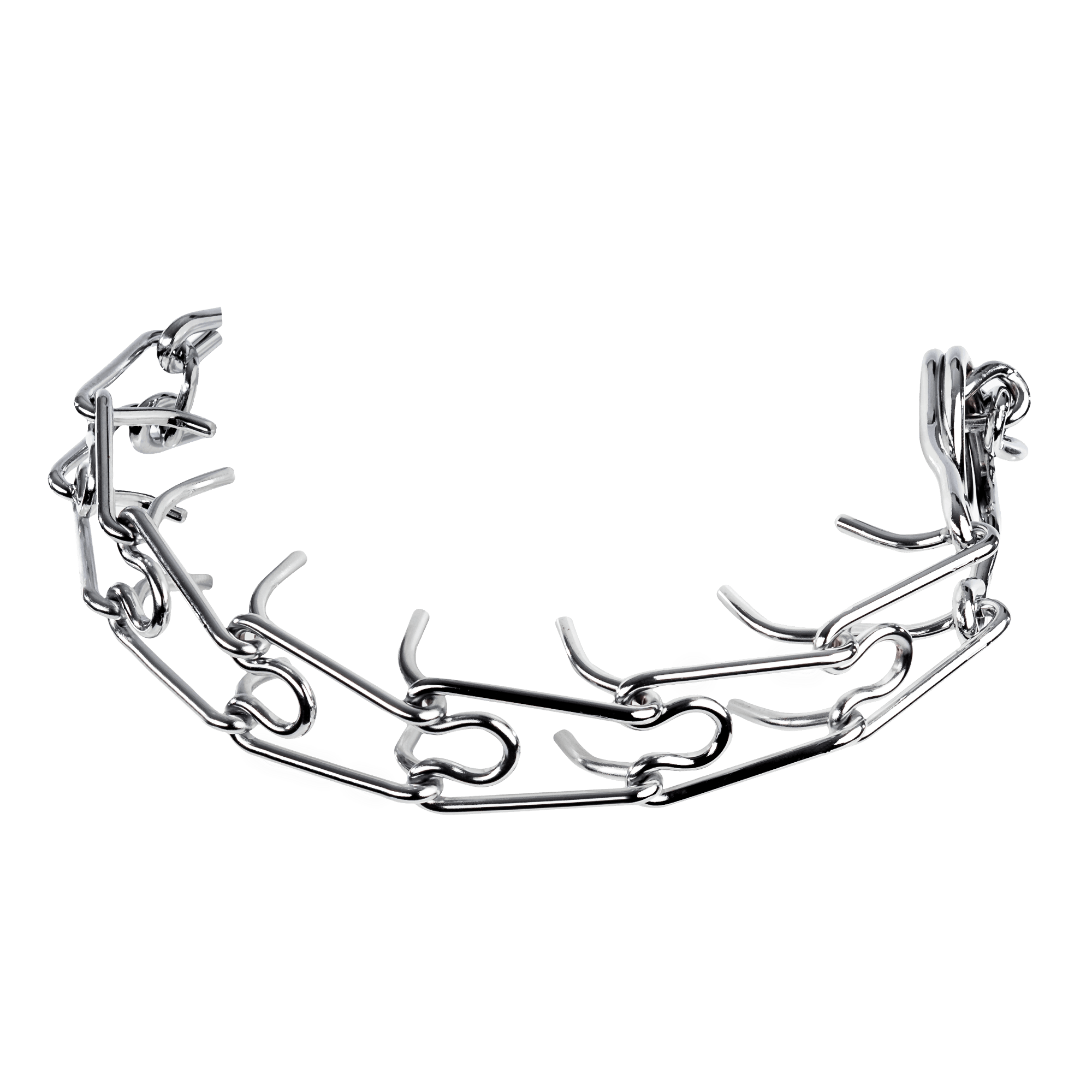 Rimba Bondage Play - Metalen halsband - Zilver 3