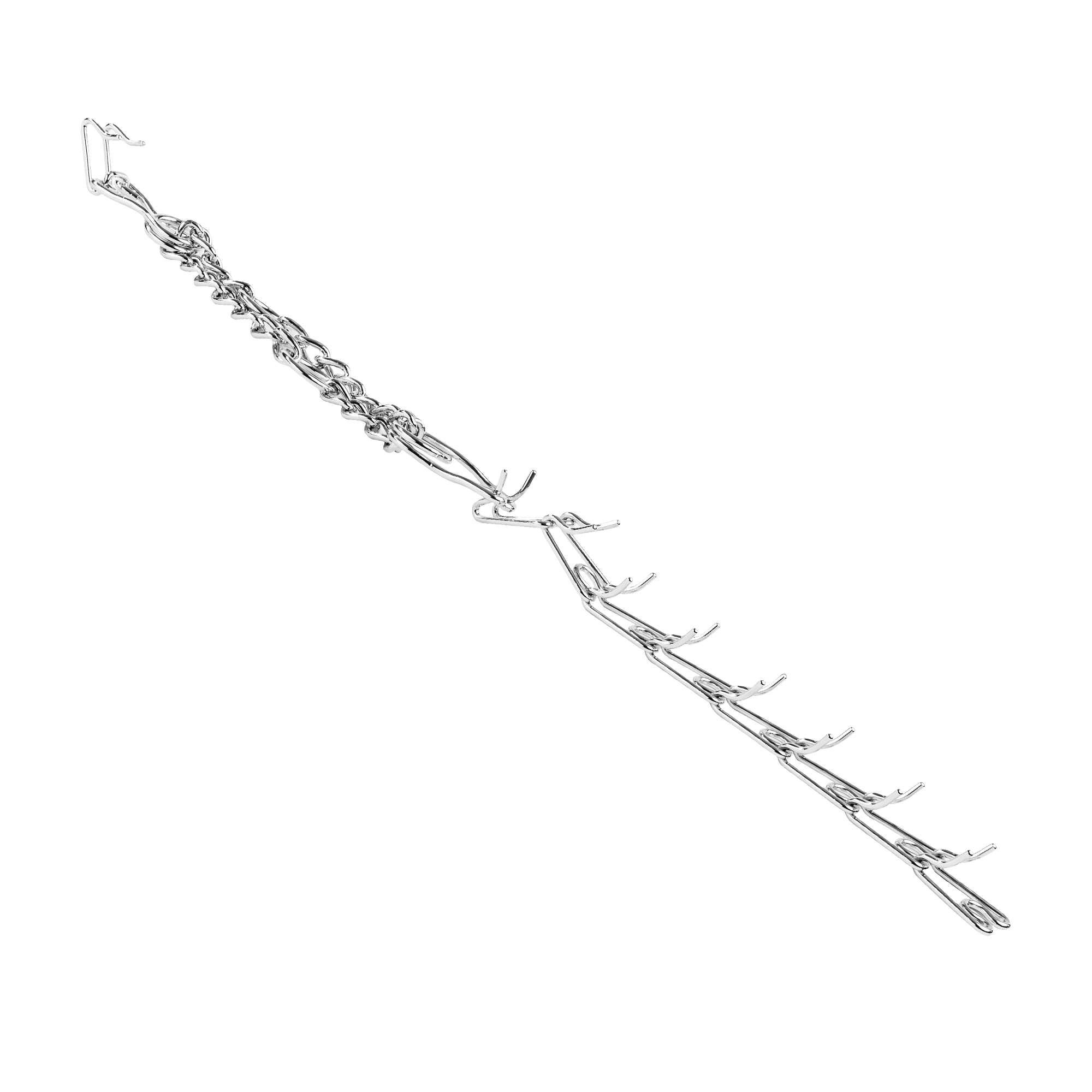 Rimba Bondage Play - Metalen halsband - Zilver 5