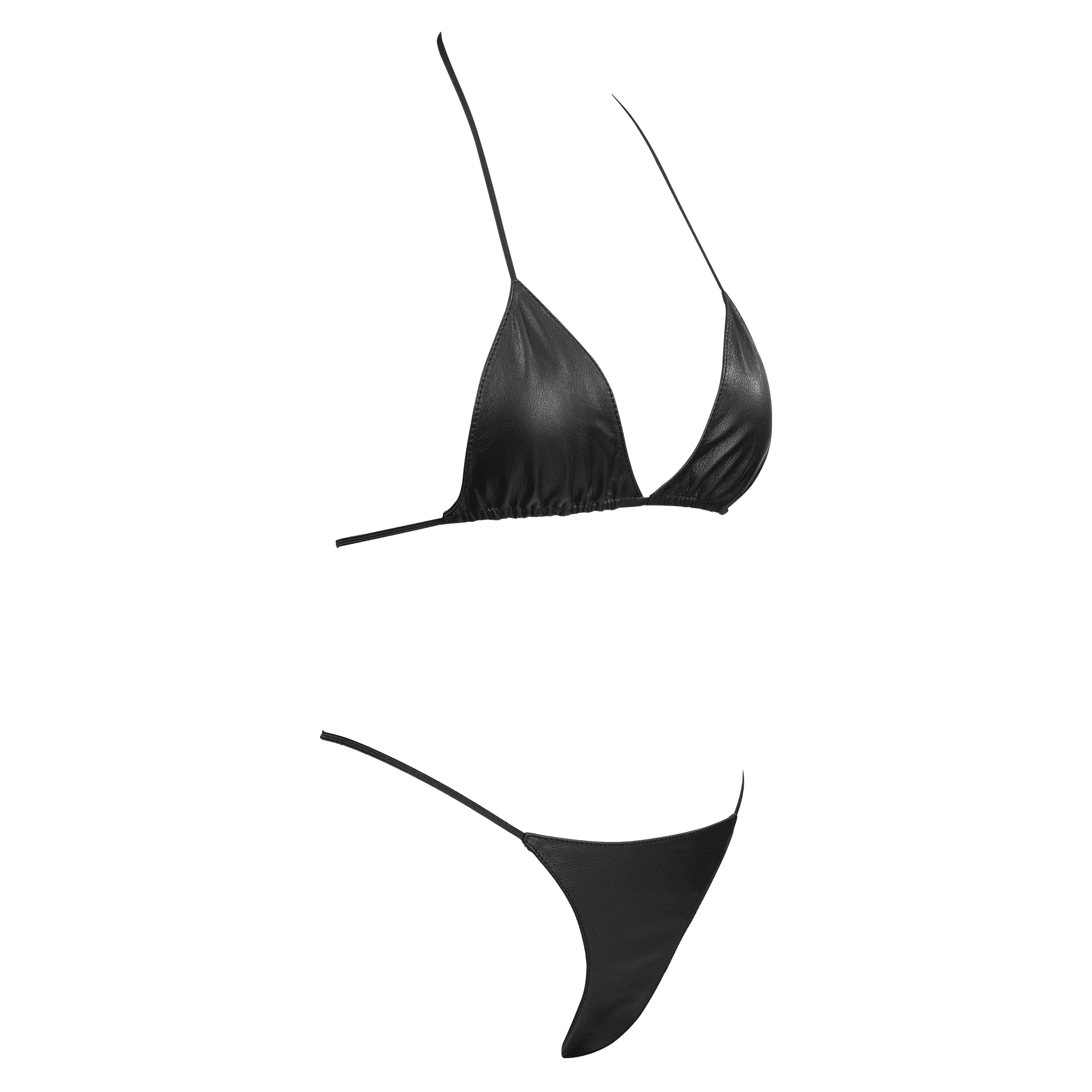 Rimba Bondage Play - Lederen Bikiniset - Zwart 5