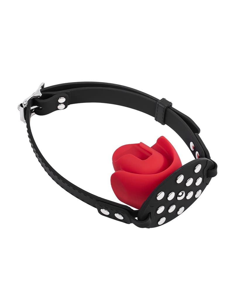 Rimba - Mondknevel met bit - Zwart/Rood