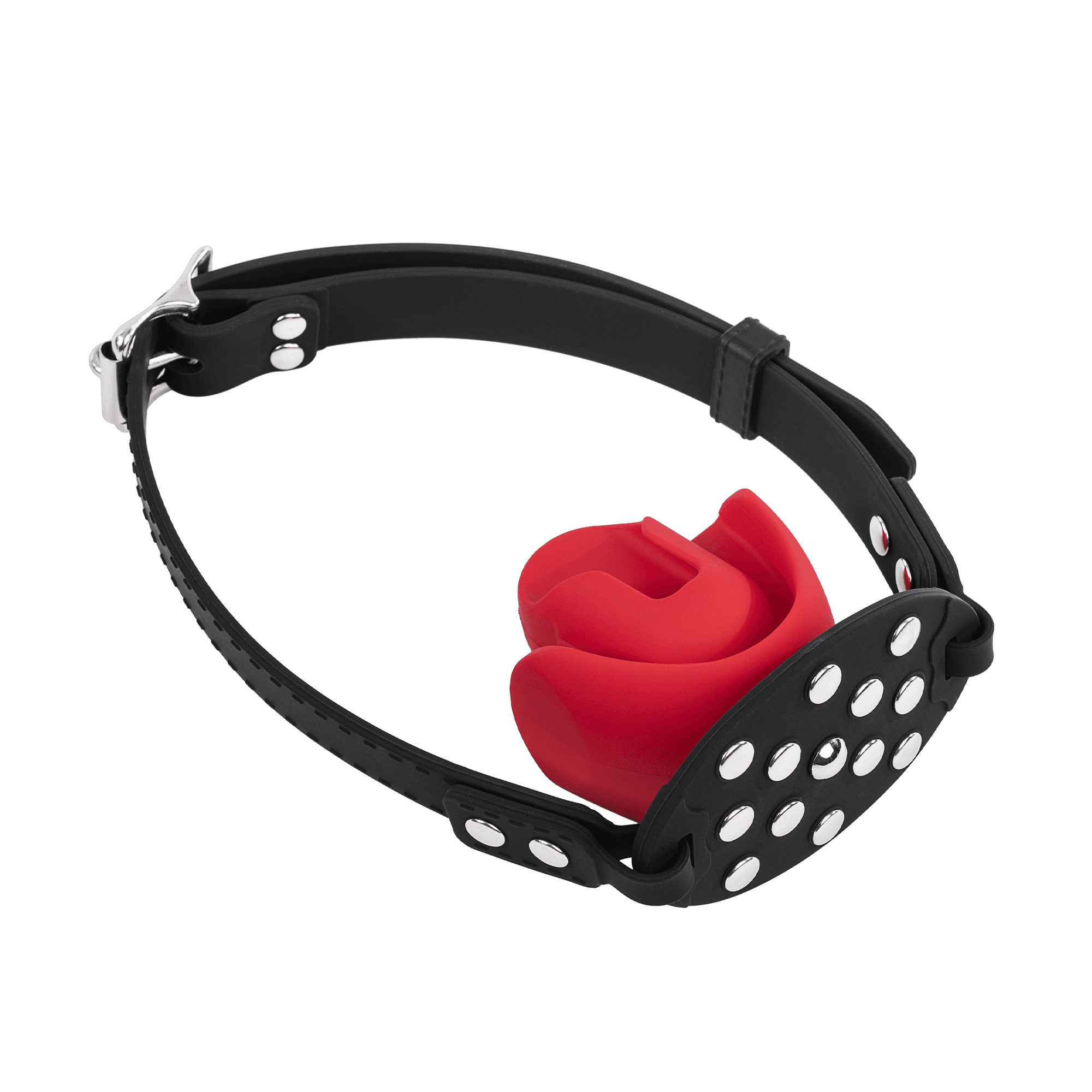 Rimba - Mondknevel met bit - Zwart/Rood 5