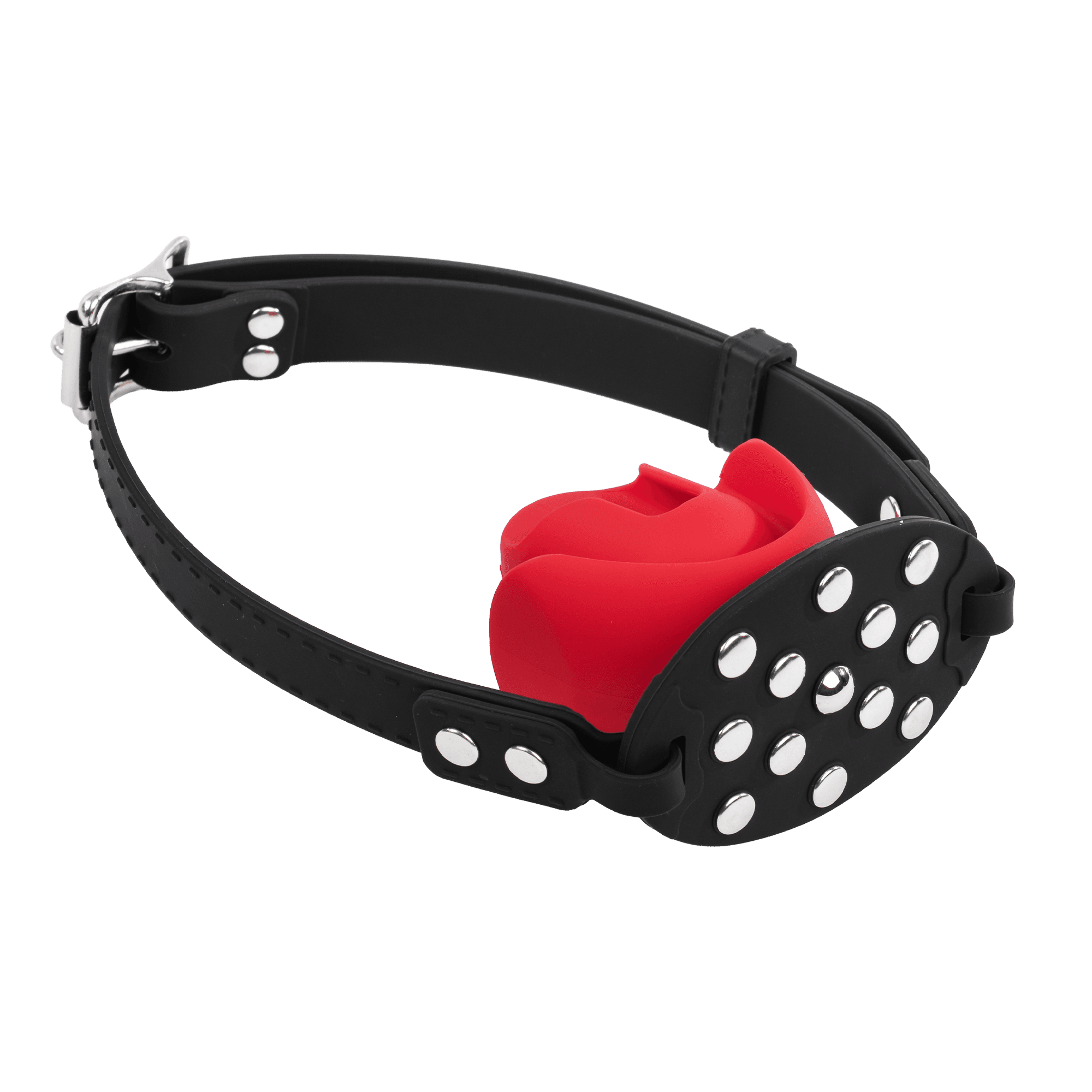 Rimba - Mondknevel met bit - Zwart/Rood 2