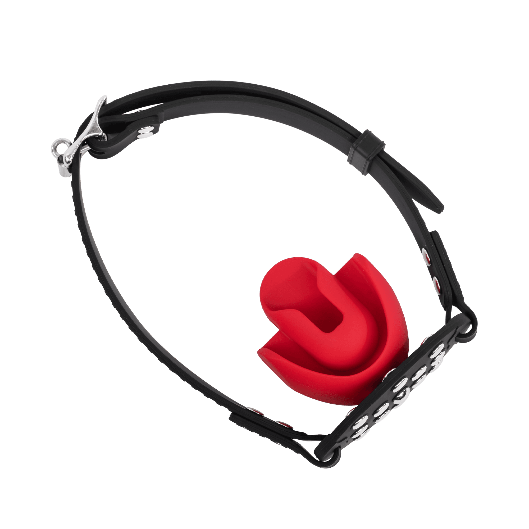 Rimba - Mondknevel met bit - Zwart/Rood 3