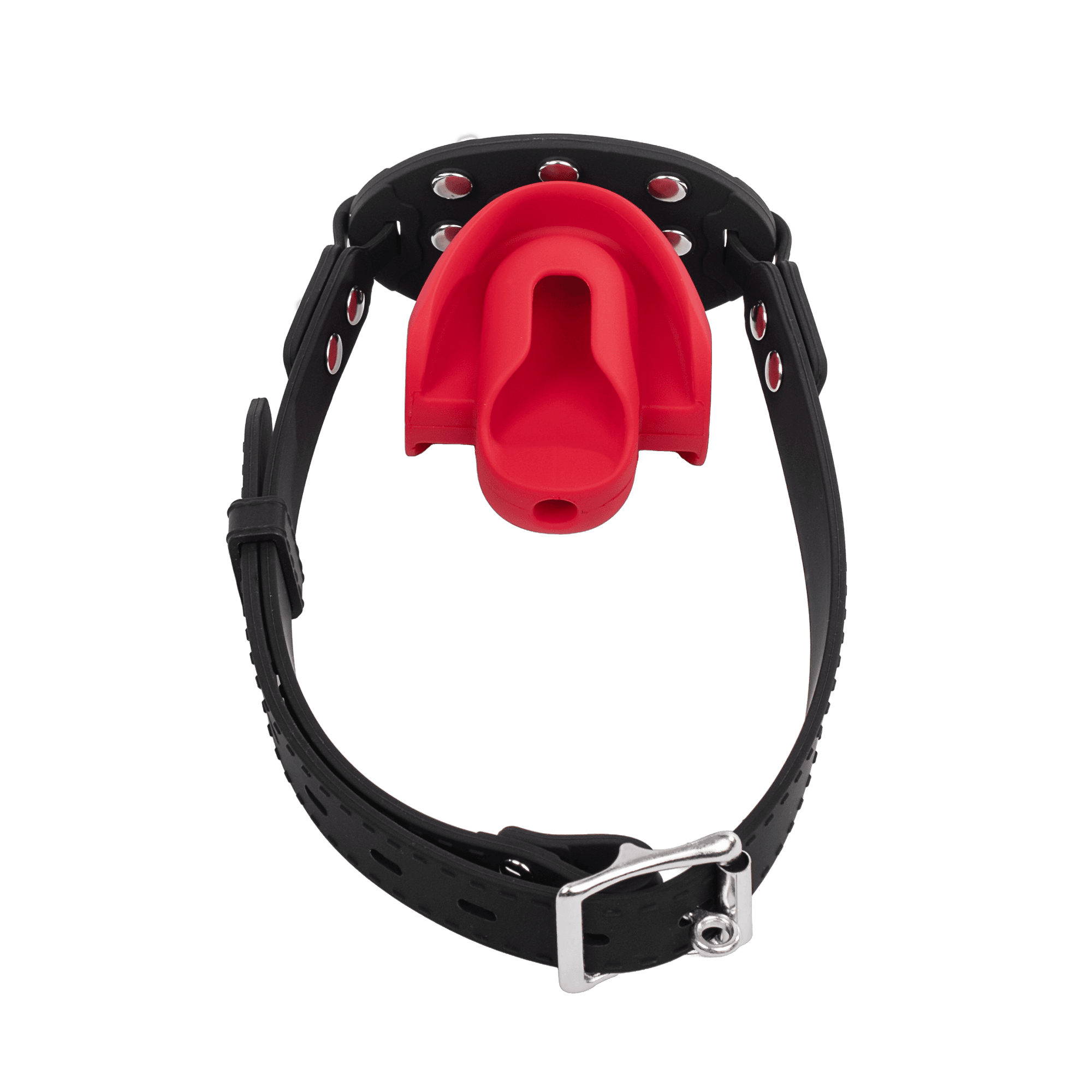 Rimba - Mondknevel met bit - Zwart/Rood 4