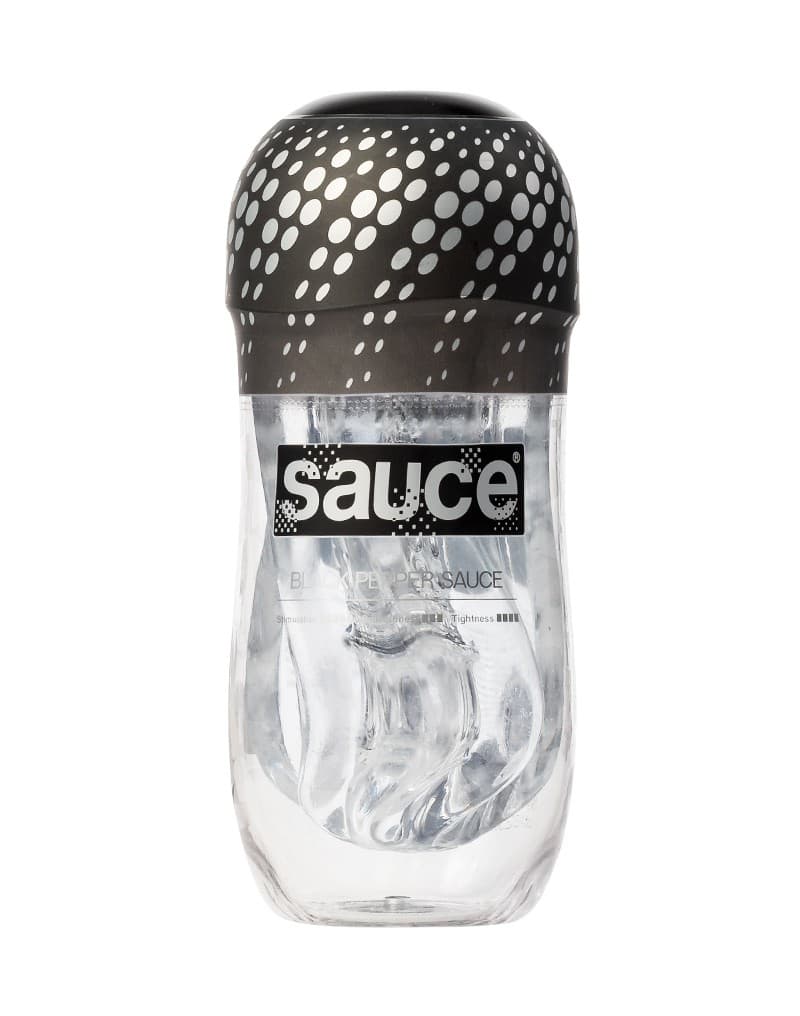 Sauce - Zwarte Peper Sauce Cup - Masturbatorhuls - Transparant